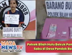 Polsek Bilah Hulu Bekuk Pengedar Sabu di Desa Pondok Batu