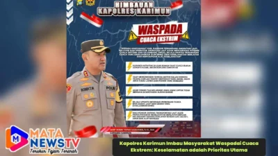 Kapolres Karimun Imbau Masyarakat Waspadai Cuaca Ekstrem: Keselamatan adalah Prioritas Utama