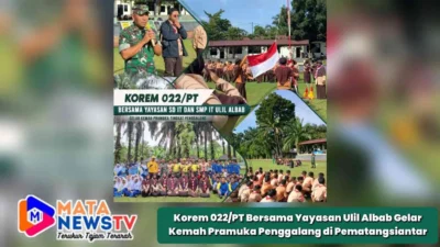 Korem 022/PT Bersama Yayasan Ulil Albab Gelar Kemah Pramuka Penggalang di Pematangsiantar