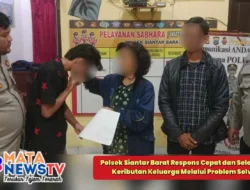 Polsek Siantar Barat Respons Cepat dan Selesaikan Keributan Keluarga Melalui Problem Solving