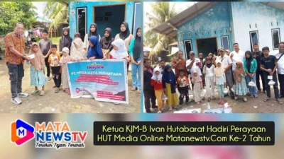Ketua KJM-B Ivan Hutabarat Hadiri Perayaan HUT Media Online Matanewstv.Com Ke-2 Tahun
