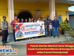 Polsek Siantar Marihat Gelar Minggu Kasih Curhat Kamtibmas di Gereja HKBP Jalan Cornel Simanjuntak