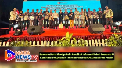 Bawaslu Kota Sibolga Raih Predikat Informatif dari Bawaslu RI
