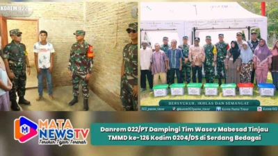 Danrem 022/PT Dampingi Tim Wasev Mabesad Tinjau TMMD ke-126 Kodim 0204/DS di Serdang Bedagai