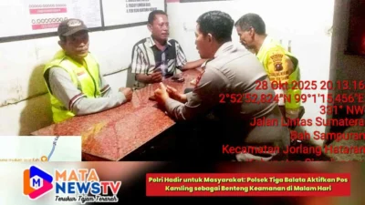 Polri Hadir untuk Masyarakat: Polsek Tiga Balata Aktifkan Pos Kamling sebagai Benteng Keamanan di Malam Hari