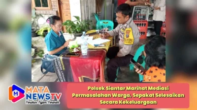 Polsek Siantar Marihat Mediasi Permasalahan Warga, Sepakat Selesaikan Secara Kekeluargaan