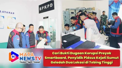 Cari Bukti Dugaan Korupsi Proyek Smartboard, Penyidik Pidsus Kejati Sumut Geledah Dua Lokasi di Tebing Tinggi