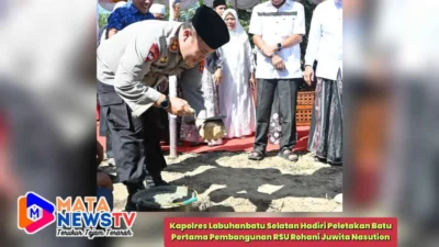 Kapolres Labuhanbatu Selatan Hadiri Peletakan Batu Pertama Pembangunan RSU Rohani Juwita Nasution