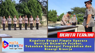 Kapolres Sergai Pimpin Upacara Sertijab Sejumlah Pejabat, Tekankan Semangat Pengabdian dan Sinergi Kinerja