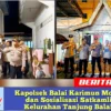 Kapolsek Balai Karimun Monitoring dan Sosialisasi Satkamling di Kelurahan Tanjung Balai Kota