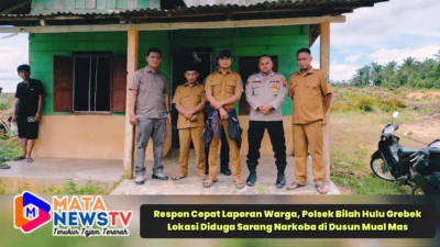 Respon Cepat Laporan Warga, Polsek Bilah Hulu Grebek Lokasi Diduga Sarang Narkoba di Dusun Mual Mas