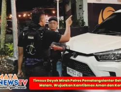 Timsus Dayok Mirah Polres Pematangsiantar Gelar Patroli Malam, Wujudkan Kamtibmas Aman dan Kondusif