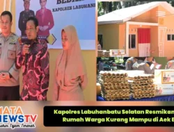 Kapolres Labuhanbatu Selatan Resmikan Bedah Rumah Warga Kurang Mampu di Aek Batu