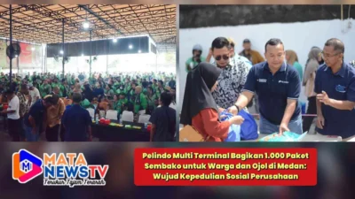 Pelindo Multi Terminal Bagikan 1.000 Paket Sembako untuk Warga dan Ojol di Medan: Wujud Kepedulian Sosial Perusahaan