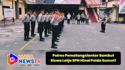 Polres Pematangsiantar Sambut Siswa Latja SPN Hinai Polda Sumut