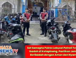 Sat Samapta Polres Labusel Patroli Tempat Ibadah di Kotapinang, Pastikan Jemaat Beribadah dengan Aman dan Nyaman,