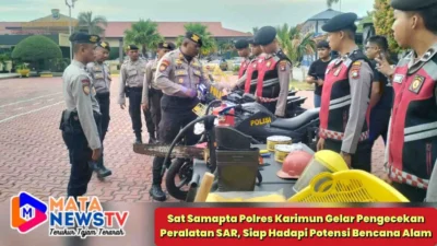 Sat Samapta Polres Karimun Gelar Pengecekan Peralatan SAR, Siap Hadapi Potensi Bencana Alam