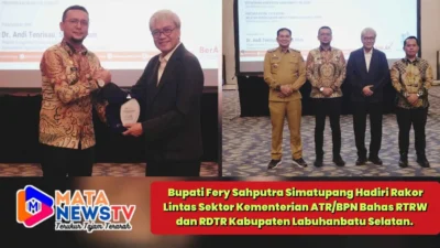 Bupati Fery Sahputra Simatupang Hadiri Rakor Lintas Sektor Kementerian ATR/BPN Bahas RTRW dan RDTR Kabupaten Labuhanbatu Selatan