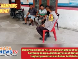 Bhabinkamtibmas Polsek Kampung Rakyat Gencarkan Sambang Warga, Ajak Masyarakat Ciptakan Lingkungan Aman dan Bebas Judi Online