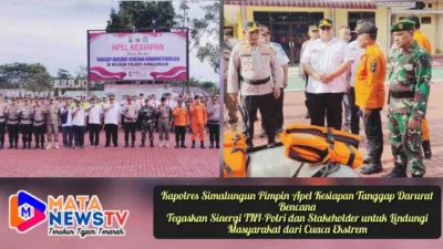 Kapolres Simalungun Pimpin Apel Kesiapan Tanggap Darurat Bencana