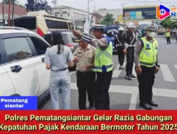 Polres Pematangsiantar Gelar Razia Gabungan Kepatuhan Pajak Kendaraan Bermotor Tahun 2025