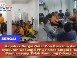 Kapolres Sergai Gelar Doa Bersama dan Syukuran Gedung SPPG Polres Sergai II Sei Bamban yang Telah Rampung Dibangun