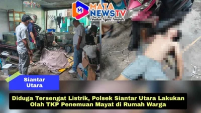 Diduga Tersengat Listrik, Polsek Siantar Utara Lakukan Olah TKP Penemuan Mayat di Rumah Warga