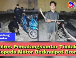 Polres Pematangsiantar Tindak 3 Sepeda Motor Berknalpot Brong