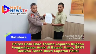 Polres Batu Bara Terima Laporan Dugaan Penganiayaan Anak di Bawah Umur, SPKT Berikan Tanda Bukti Laporan Polisi