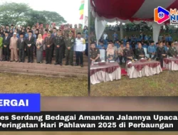 Polres Serdang Bedagai Amankan Jalannya Upacara Peringatan Hari Pahlawan 2025 di Perbaungan