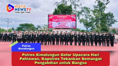 Polres Simalungun Gelar Upacara Hari Pahlawan, Kapolres Tekankan Semangat Pengabdian untuk Bangsa