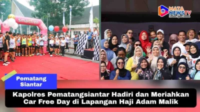 Kapolres Pematangsiantar Hadiri dan Meriahkan Car Free Day di Lapangan Haji Adam Malik,