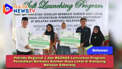 Pelindo Regional 1 dan BAZNAS Luncurkan Program Pendidikan Berbasis Sumber Daya Lokal di Kampung Nelayan Seberang