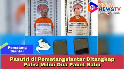 Pasutri di Pematangsiantar Ditangkap Polisi Miliki Dua Paket Sabu