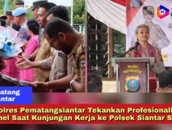 Kapolres Pematangsiantar Tekankan Profesionalisme Personel Saat Kunjungan Kerja ke Polsek Siantar Selatan