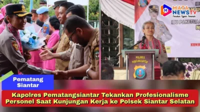 Kapolres Pematangsiantar Tekankan Profesionalisme Personel Saat Kunjungan Kerja ke Polsek Siantar Selatan