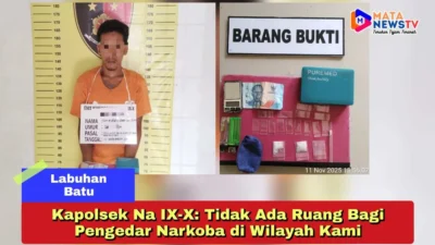 Kapolsek Na IX-X: Tidak Ada Ruang Bagi Pengedar Narkoba di Wilayah Kami