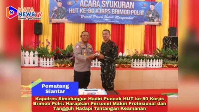 Kapolres Simalungun Hadiri Puncak HUT ke-80 Korps Brimob Polri: Harapkan Personel Makin Profesional dan Tangguh Hadapi Tantangan Keamanan
