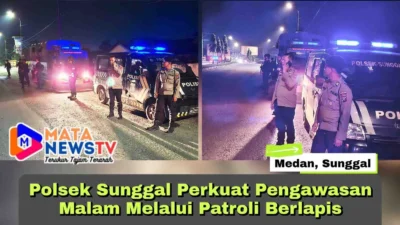 Polsek Sunggal Perkuat Pengawasan Malam Melalui Patroli Berlapis