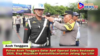 Polres Aceh Tenggara Gelar Apel Operasi Zebra Seulawah 2025, Siap Wujudkan Kamseltibcarlantas Jelang Ops Lilin