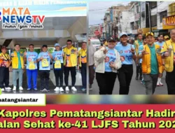 Kapolres Pematangsiantar Hadiri Jalan Sehat ke-41 LJFS Tahun 2025