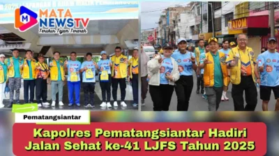 Kapolres Pematangsiantar Hadiri Jalan Sehat ke-41 LJFS Tahun 2025
