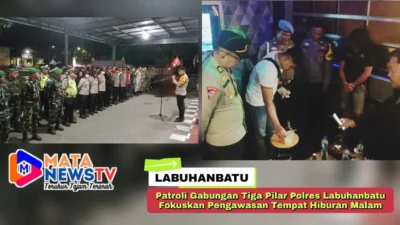 Patroli Gabungan Tiga Pilar Polres Labuhanbatu Fokuskan Pengawasan Tempat Hiburan Malam