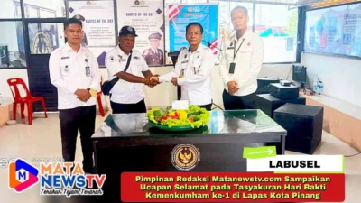 Pimpinan Redaksi Matanewstv.com Sampaikan Ucapan Selamat pada Tasyakuran Hari Bakti Kementerian Imigrasi dan Pemasyarakatan (Kemenimpas) ke-1 di Lapas Kota Pinang