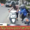 Sungguh Mulia, Personel Polsek Sunggal Bantu Motor Warga Mogok Saat Pengaturan Lalu Lintas Pagi