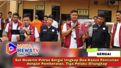 Sat Reskrim Polres Sergai Ungkap Dua Kasus Pencurian dengan Pemberatan, Tiga Pelaku Ditangkap