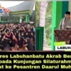 Kapolres Labuhanbatu Akrab Bersama Santri pada Kunjungan Silaturahmi Polda Sumut ke Pesantren Daarul...