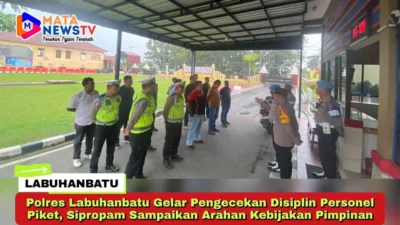 Polres Labuhanbatu Gelar Pengecekan Disiplin Personel Piket, Sipropam Sampaikan Arahan Kebijakan Pimpinan
