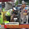Ops Zebra Toba 2025, Satlantas Polres Labuhanbatu Intensifkan Pengaturan Lalu Lintas di Jalur Padat