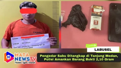 Pengedar Sabu Ditangkap di Tanjung Medan, Polisi Amankan Barang Bukti 2,10 Gram